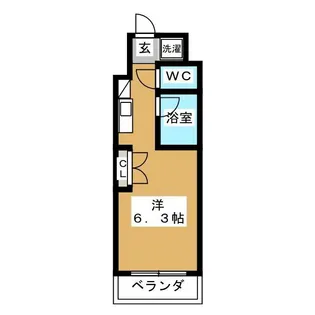 カスタリア西船橋【6階】の間取り