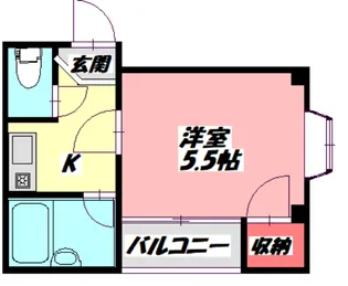 シャルマン大宮【3階】の間取り