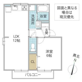 リブェール A【1階】の間取り