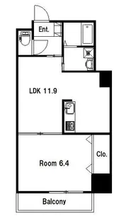アレンデール鍛冶屋町【9階】の間取り