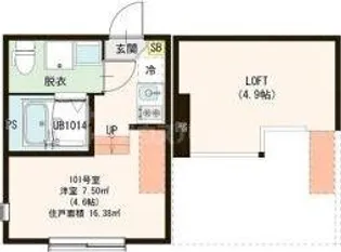 アーディヤ未来【1階】の間取り