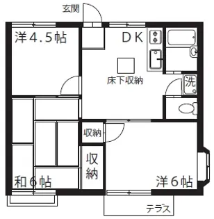 ファミユーユ橋本3【1階】の間取り
