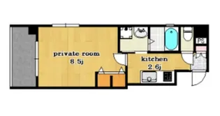 フォーセゾン広瀬北町【5階】の間取り