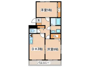 CREST SHIMAZAKI【3階】の間取り