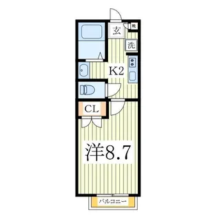 Forest Village Nagareyama【2階】の間取り