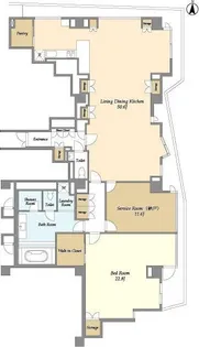 プレステージレジデンス白金長者丸【1階】の間取り