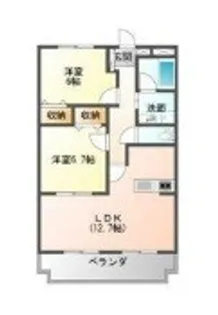 パークサイド高井【3階】の間取り