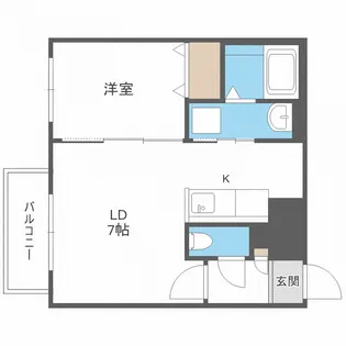 ヴィレッジ医大前【4階】の間取り
