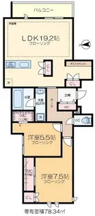 グランウェスト【2階】の間取り