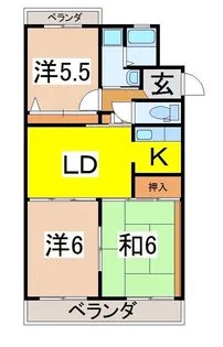 エスパシオUNO【3階】の間取り