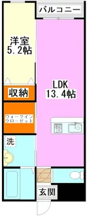 グランドゥール潤野【2階】の間取り