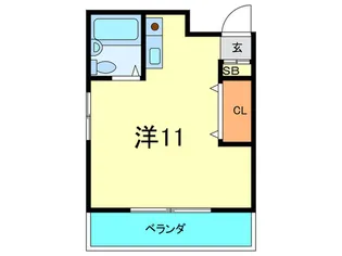 六甲ガーデン【2階】の間取り