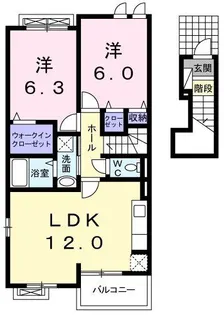 フェリーチェ・パルテンツァ【2階】の間取り