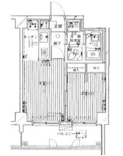ウィンベルデュエット梅島第4【4階】の間取り