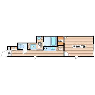 フェリーチェ鹿野【1階】の間取り