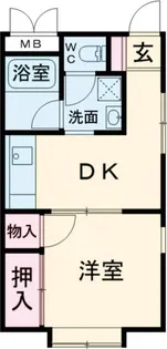 メゾン輝水【1階】の間取り