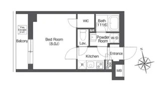 東京都杉並区下高井戸1【マンション】の間取り