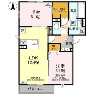 Le・Bois(ル・ボワ)【2階】の間取り