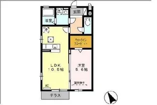 ハッピネスTAKAO【2階】の間取り