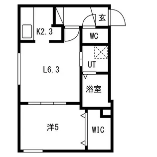 ルリ美園【2階】の間取り