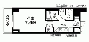 フィル・ドゥ・ボヌール橋本【5階】の間取り