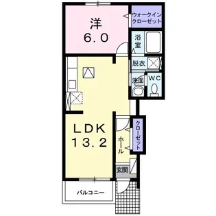 ヴァン リーブル II【1階】の間取り