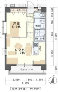 しゃとれ西中田【6階】の間取り