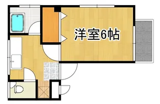 城山スカイハイツ【3階】の間取り