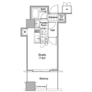 コンフォリア東池袋WEST【8階】の間取り