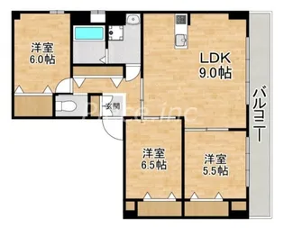 清和荘マンション【3階】の間取り