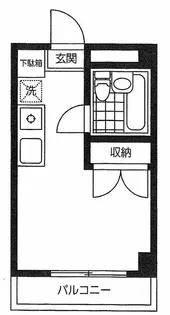 1Rの間取り画像