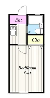 カレッジ林【1階】の間取り