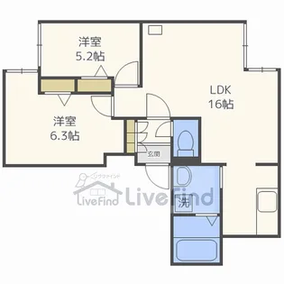 FERIO HAL(フェリオ ハル)【1階】の間取り