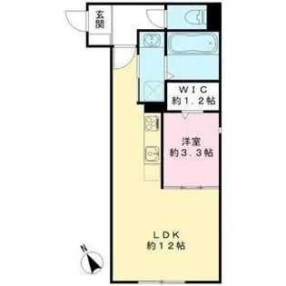 ユアメゾン北浜【1階】の間取り