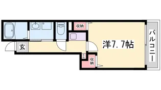 フィオーレ橘【1階】の間取り