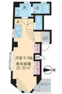 東京都台東区上野1【マンション】の間取り