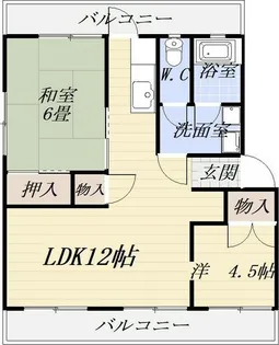 コーポ水崎【3階】の間取り