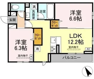 セントラーレ【2階】の間取り