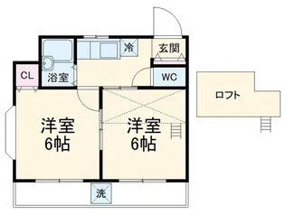 リーフコート江戸川台A棟【2階】の間取り