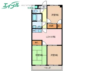 ロイヤルゆき【1階】の間取り