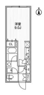 東京都新宿区筑土八幡町【マンション】の間取り