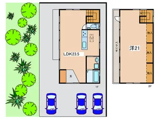 神奈川県藤沢市宮原【一戸建】の間取り