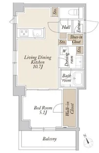 ORSUS新江古田【3階】の間取り