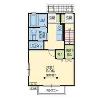 クラヴィア【1階】の間取り