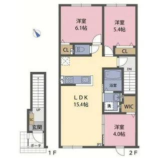 レーベンハイム【2階】の間取り