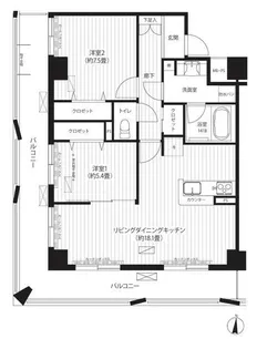 フィルージュ浦和常盤【3階】の間取り