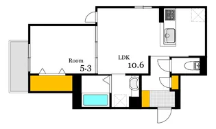 campanella江波二本松【3階】の間取り