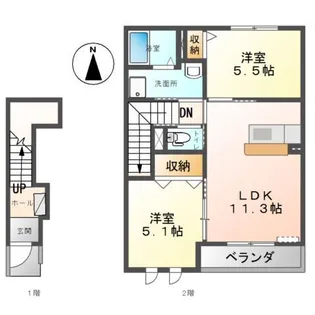 ル・リオン【2階】の間取り