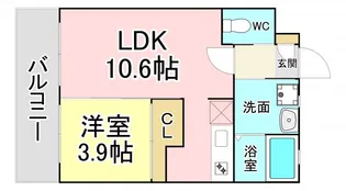 福岡県北九州市若松区浜町1【マンション】の間取り