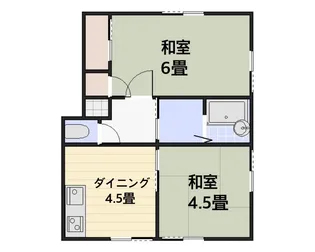 第五宮塚ハイツ【1階】の間取り